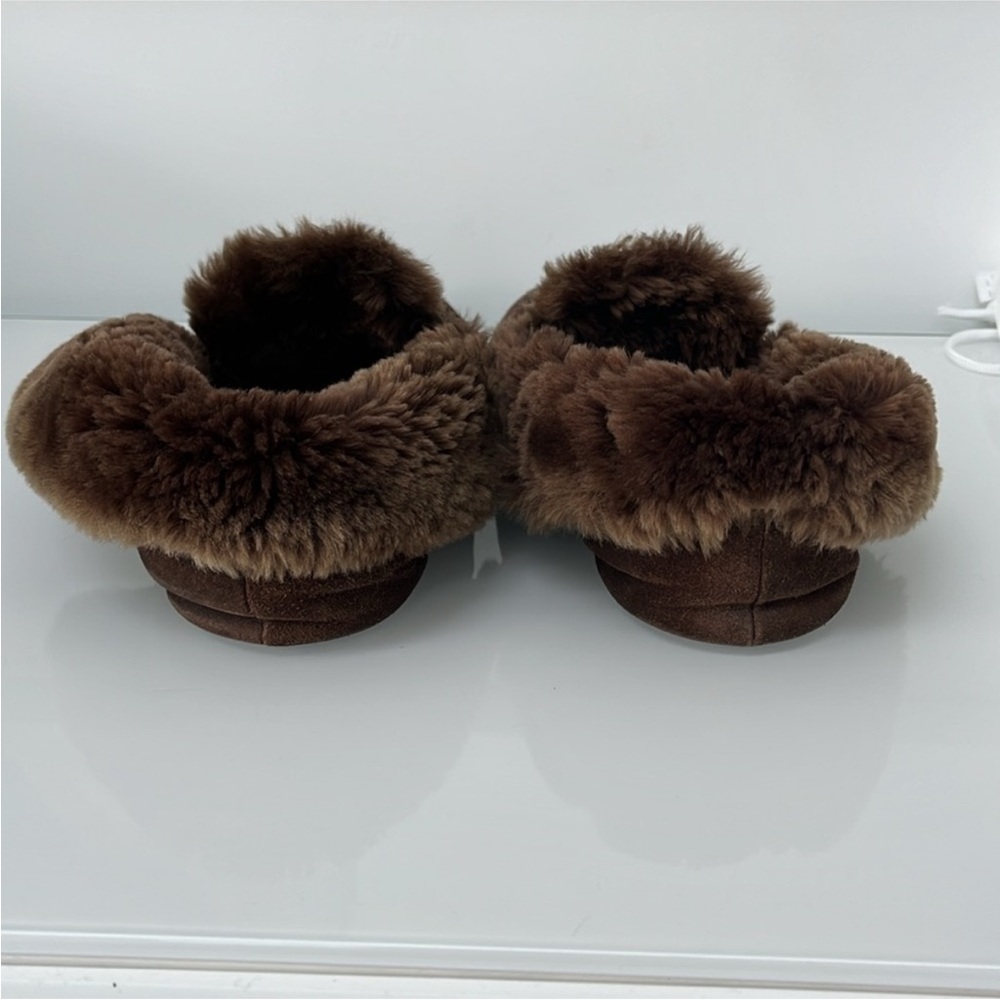 Gucci Brown Shearling Horsebit Loafers - Picture 8 of 14